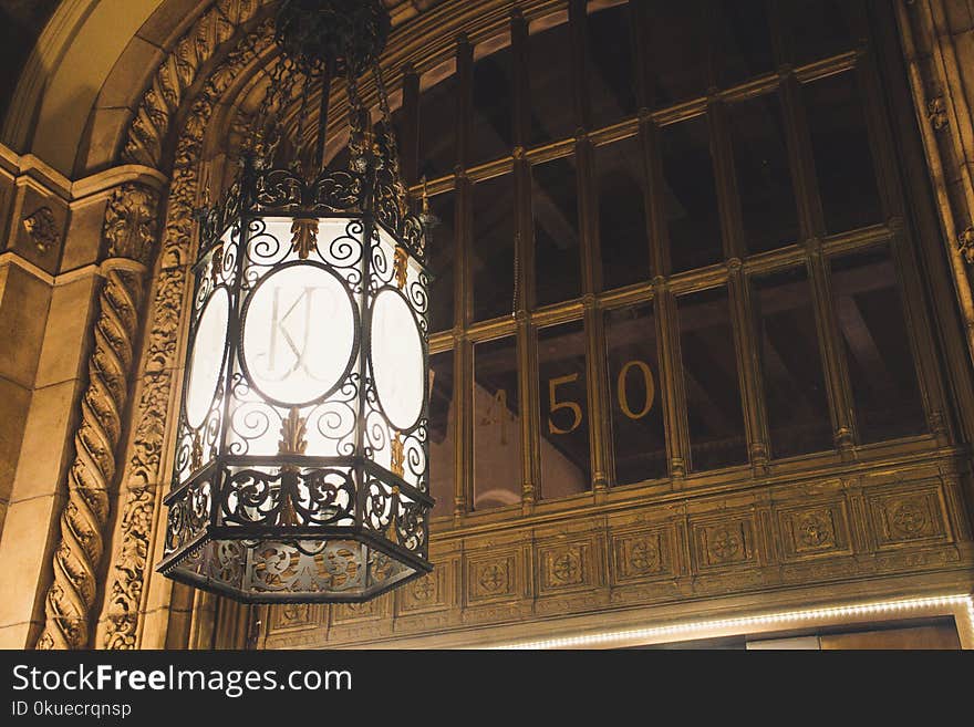 Black Scroll Pendant Lamp