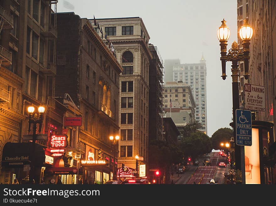 Brown Buildings Photo Taken during Golden Hour