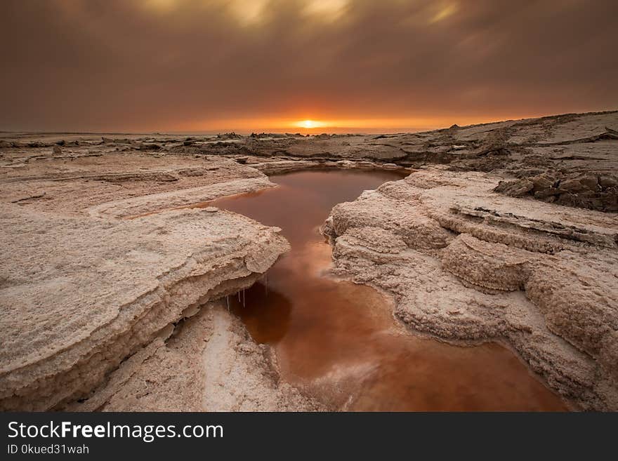 Landscape Photography of River and Vallet