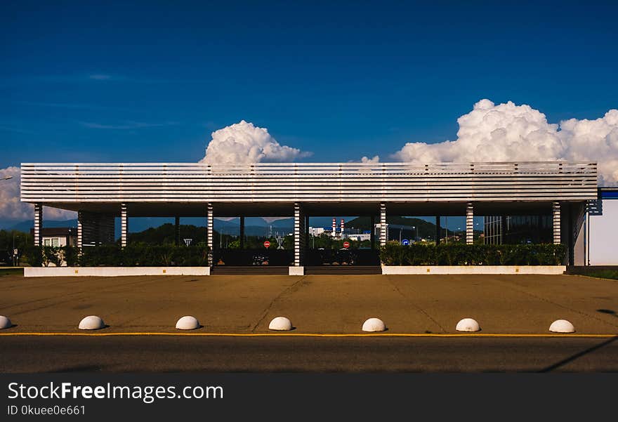 Grey Roof Under Blue Sky