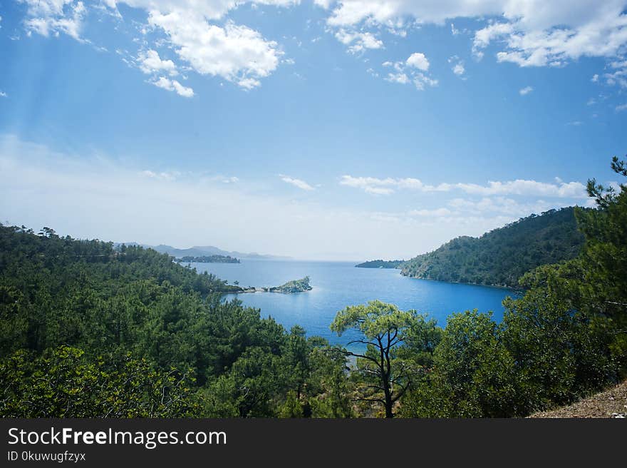 Scenic View of the Island