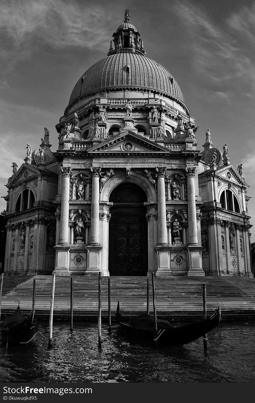 Grayscale Photo Of Church