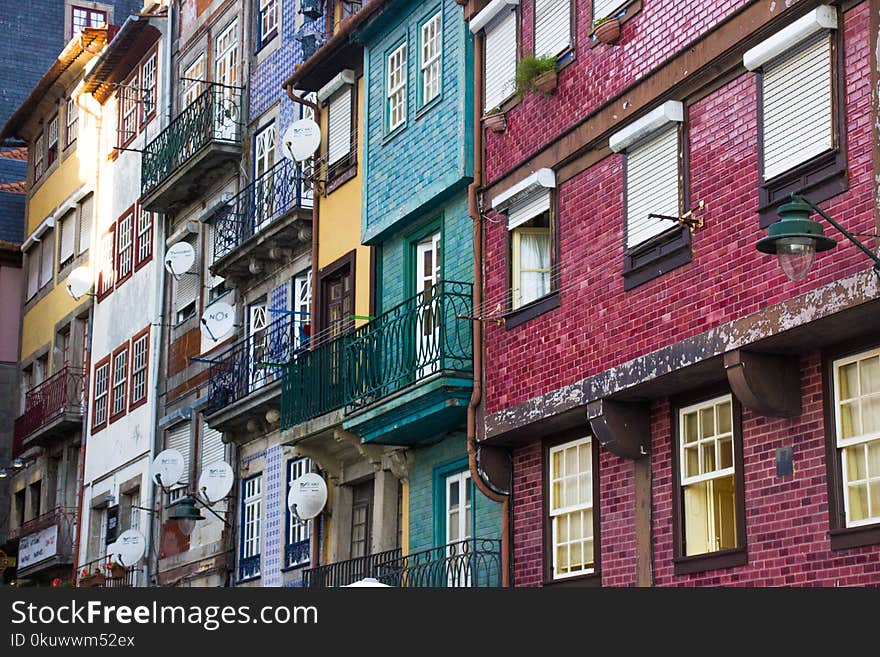 Multicolored Multi-story Buildings