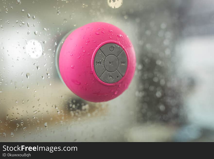 Pink Portable Bluetooth Speaker