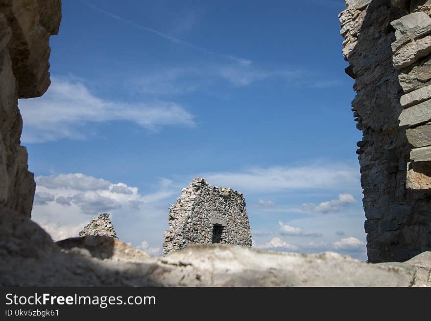 Ruins, Sky, Historic Site, Rock