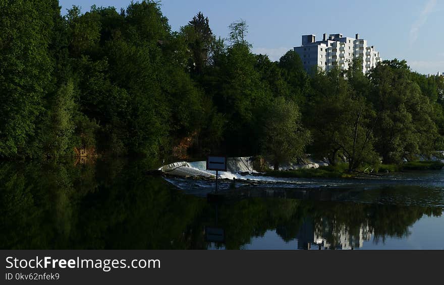 Waterway, Reflection, Body Of Water, River