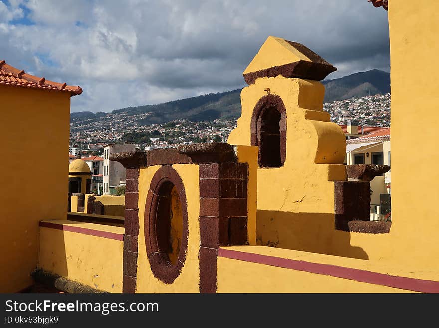 Yellow, Arch, Wall, Historic Site