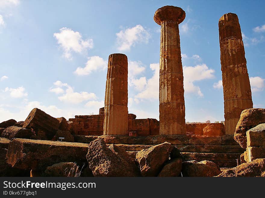 Historic Site, Ruins, Sky, Ancient History