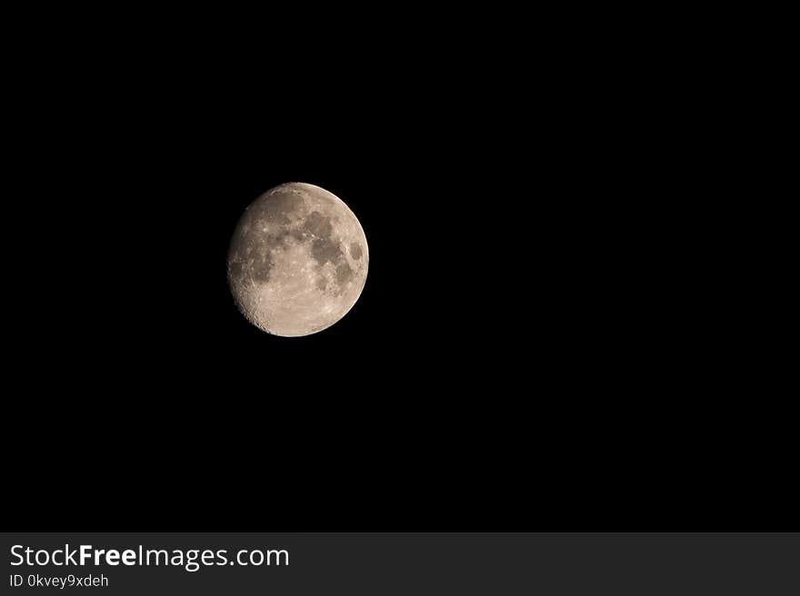 Wanning Gibbous Moon