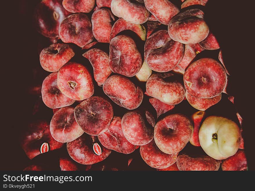 Pile of Round Red Fruits