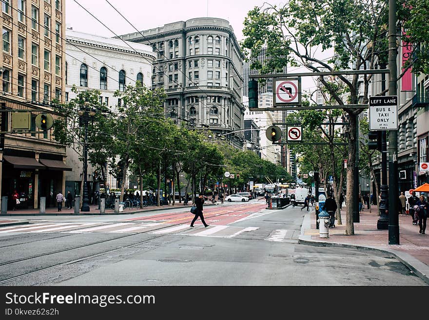 Person Crossing The Street