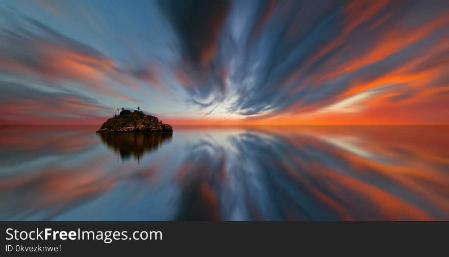 Photo of Island during Golden Hour