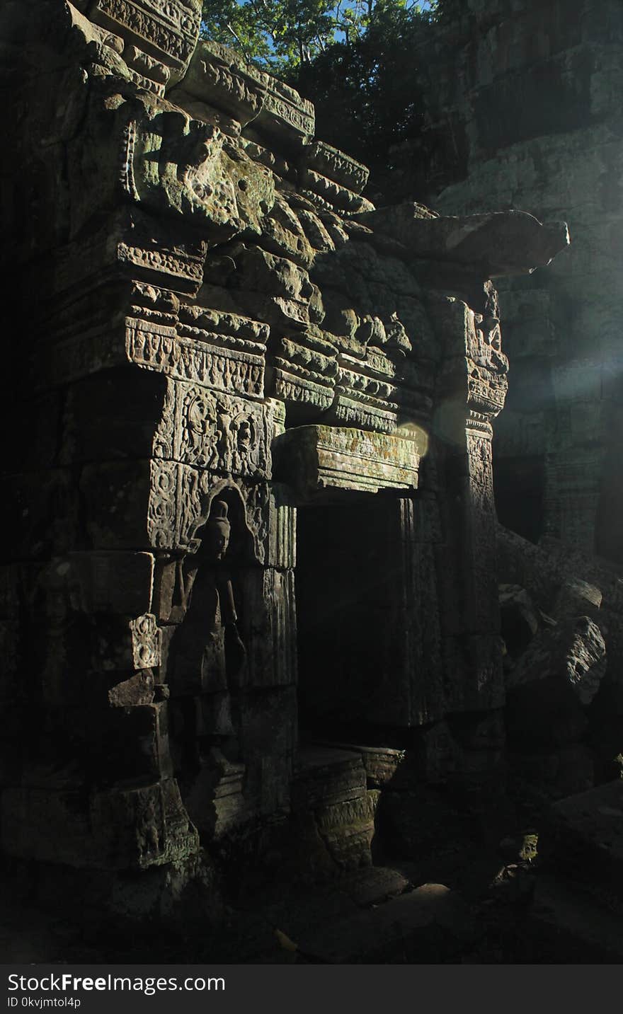 Archaeological Site, Darkness, Temple, Ancient History