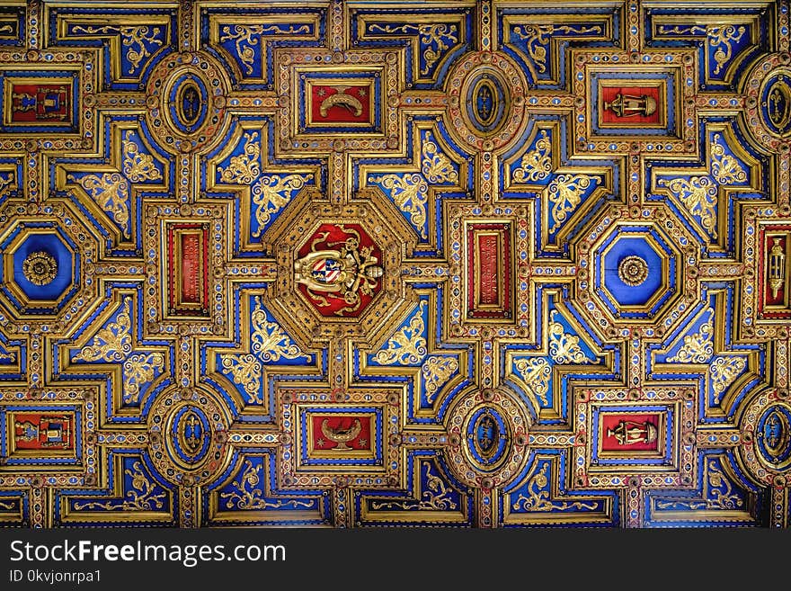 Pattern, Symmetry, Textile, Mosaic