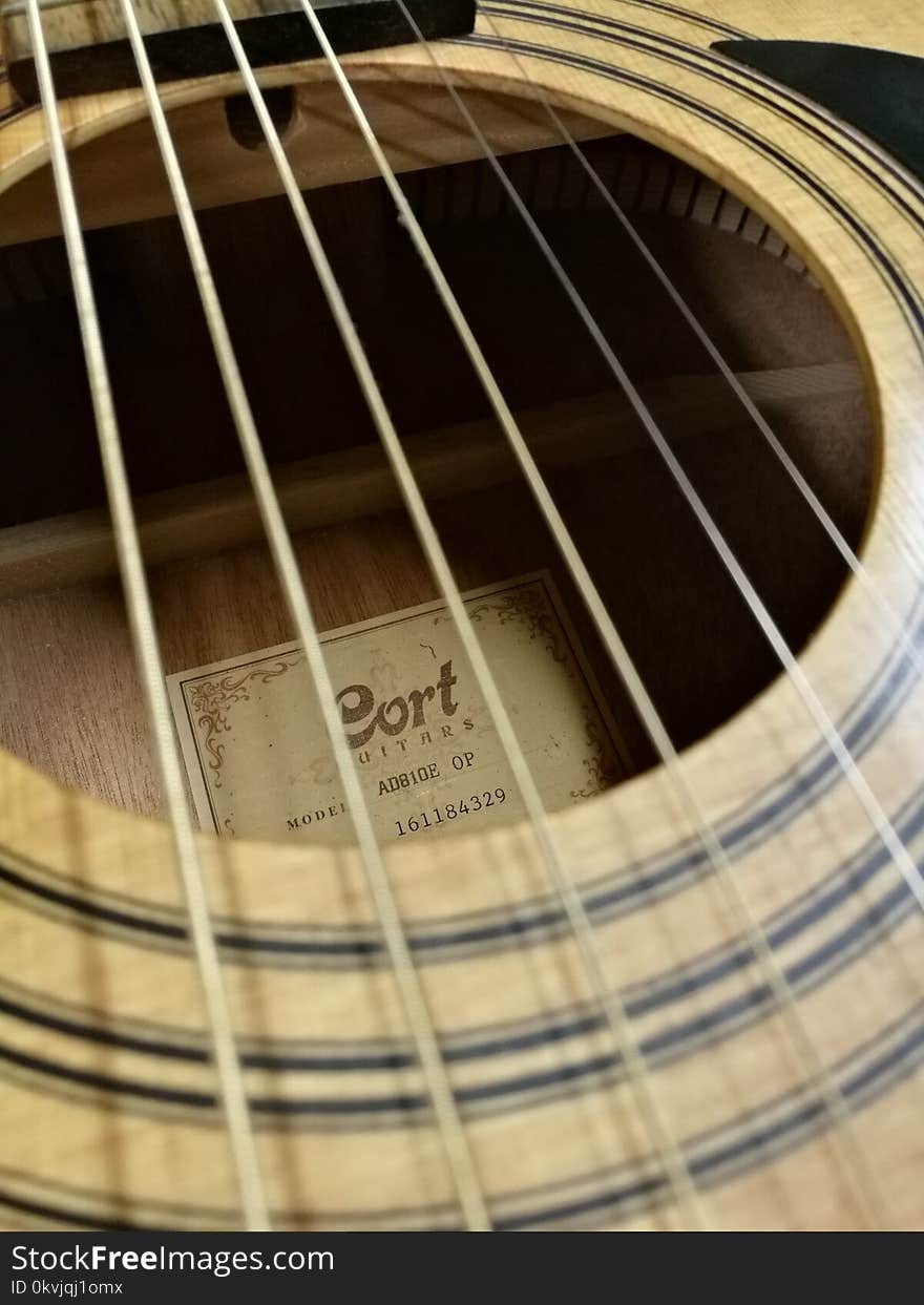 Musical Instrument, Acoustic Guitar, Guitar, Close Up