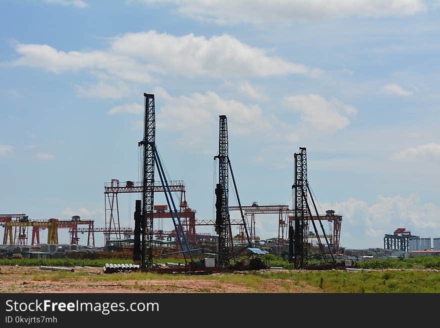 Industry, Sky, Cloud