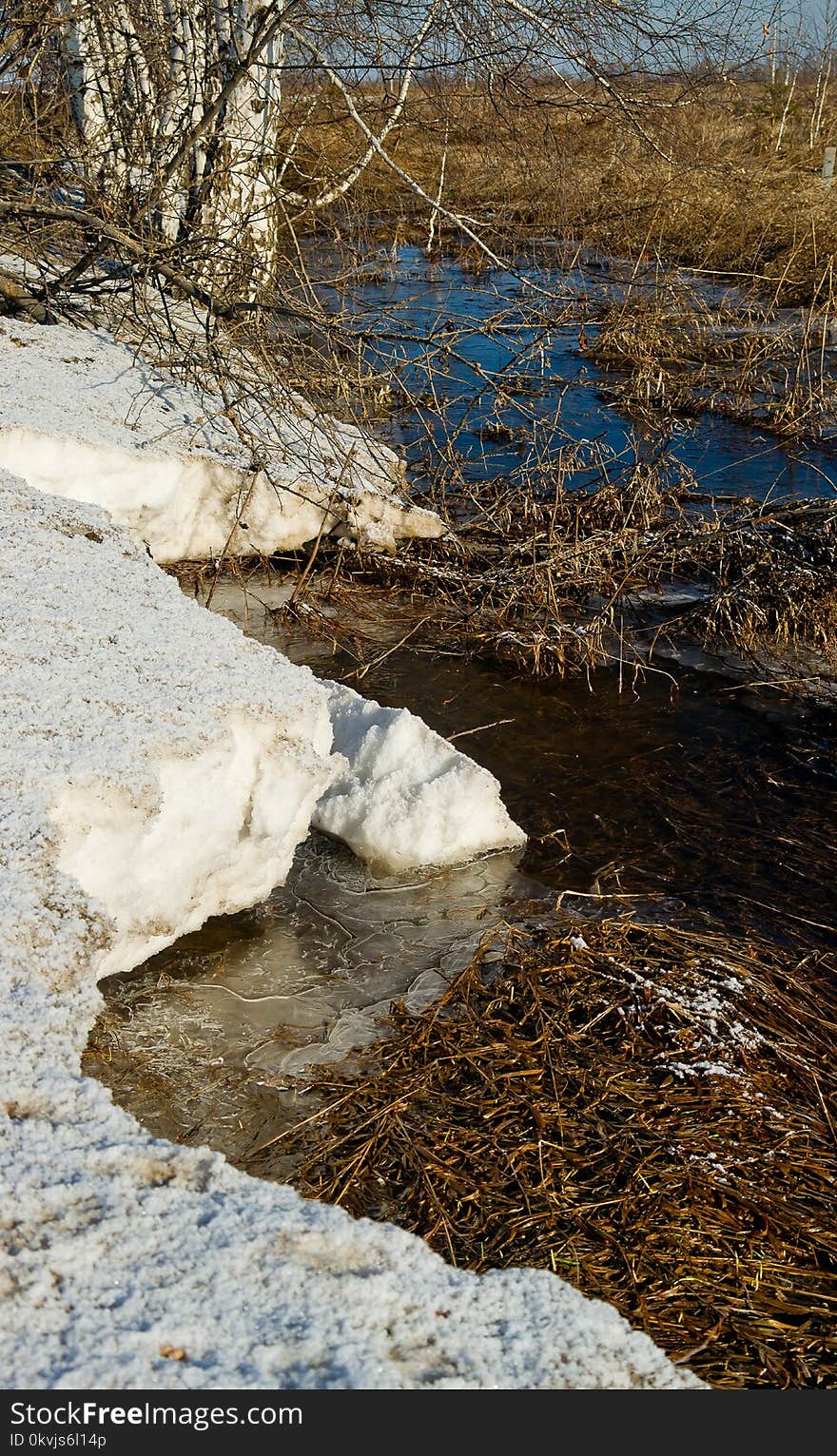 Water, Stream, Rock, Reflection