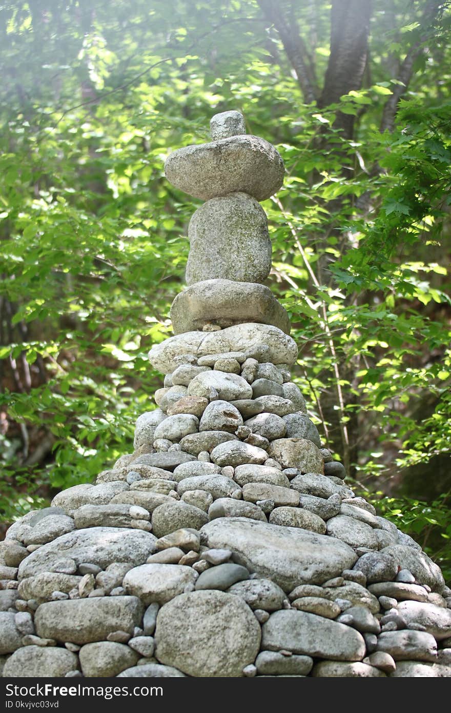 Rock, Tree, Stone Wall, Outdoor Structure