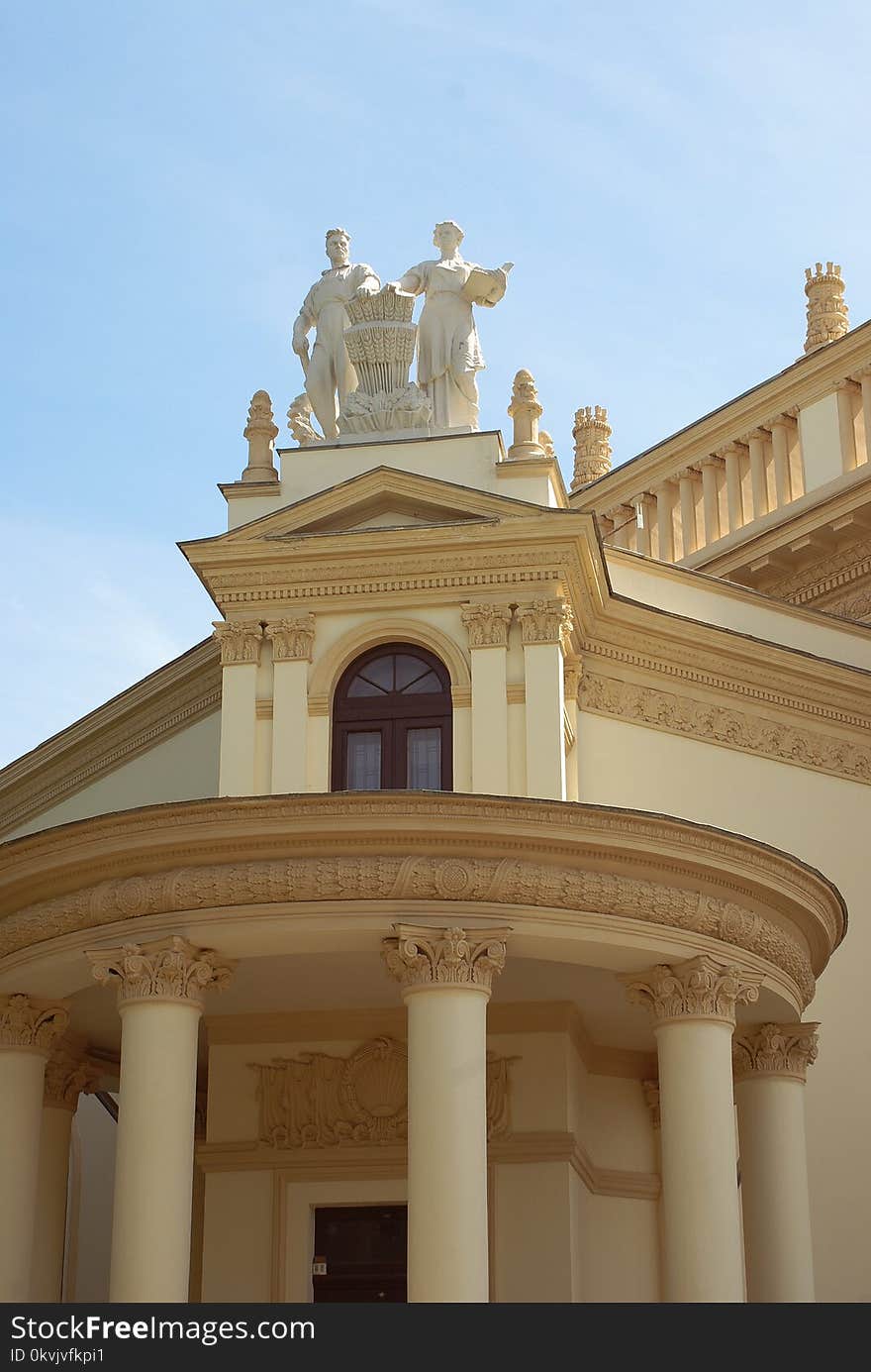 Column, Landmark, Classical Architecture, Sky