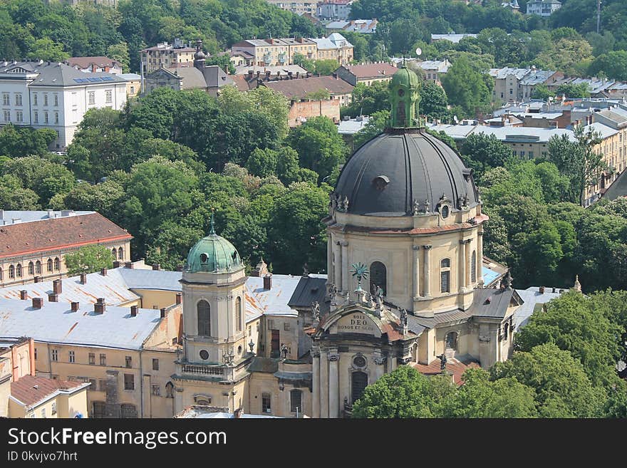 Town, City, Building, Dome