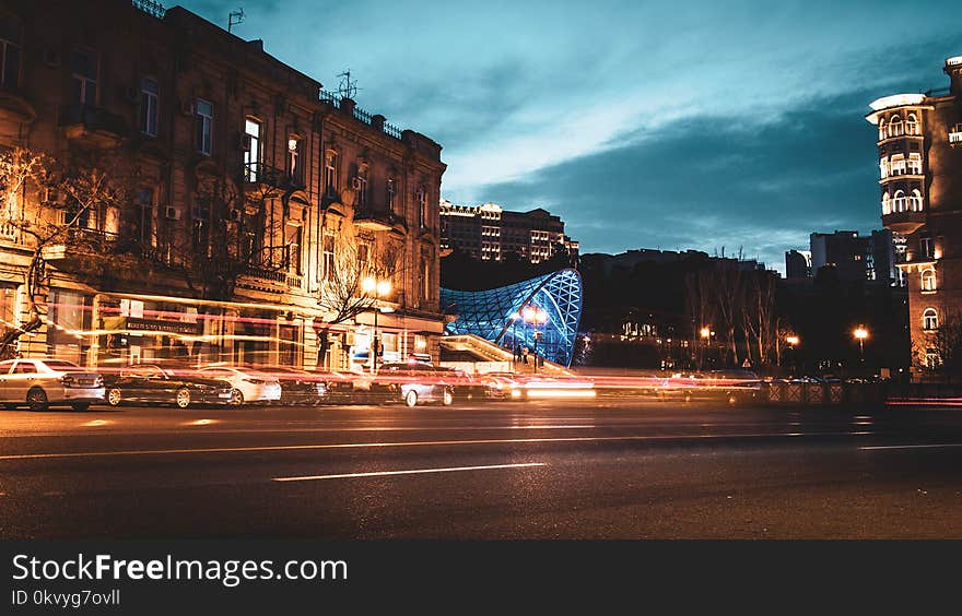 Timelapse Photograph of City