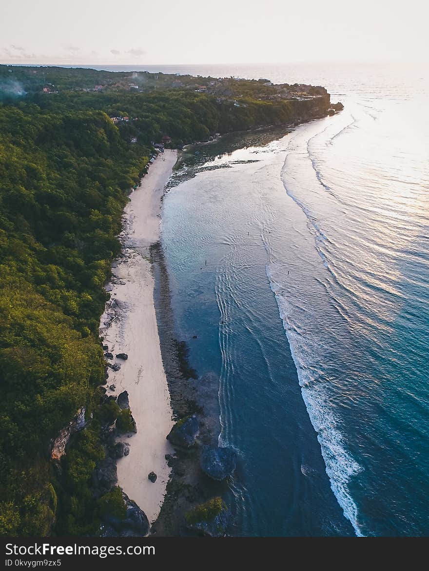 Aerial Photography of Sea