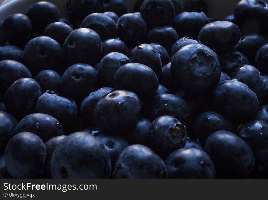 Closeup Photo of Blueberries