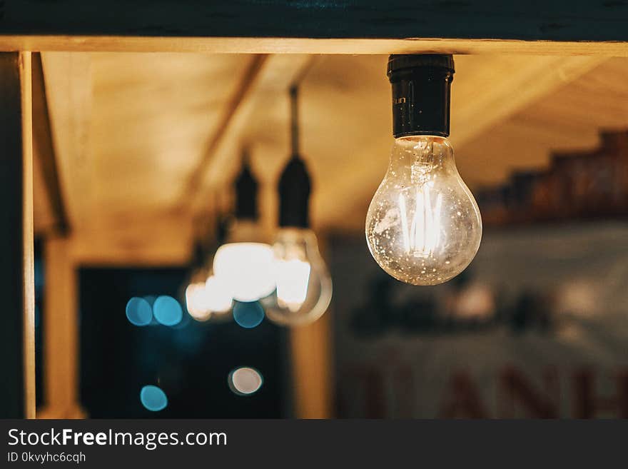 Close-up Photo of Light Bulb