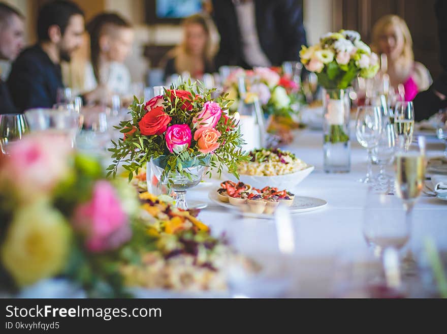 Selective Focus Photography of Flower on Table