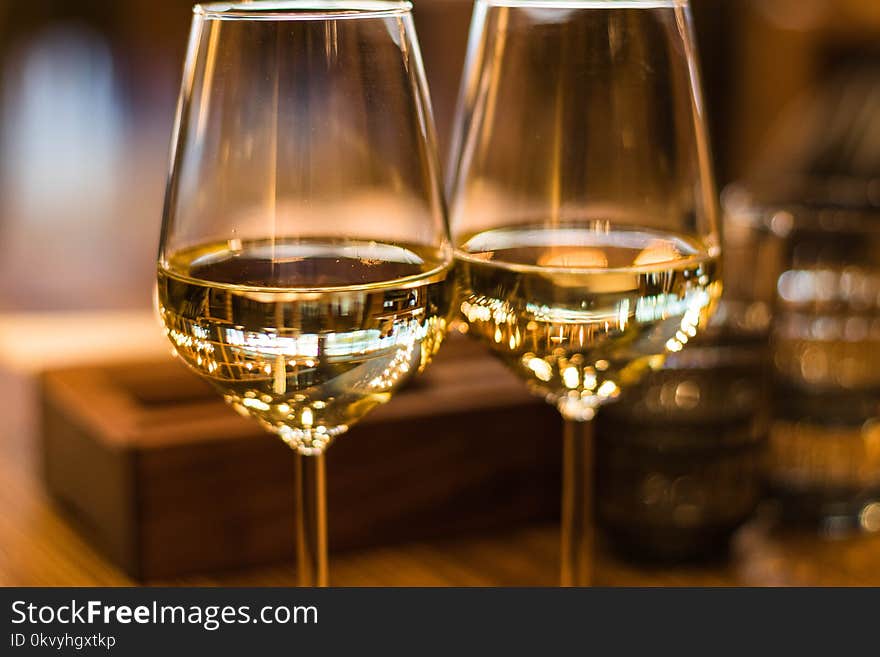 Close-Up Photography of Wine Glasses