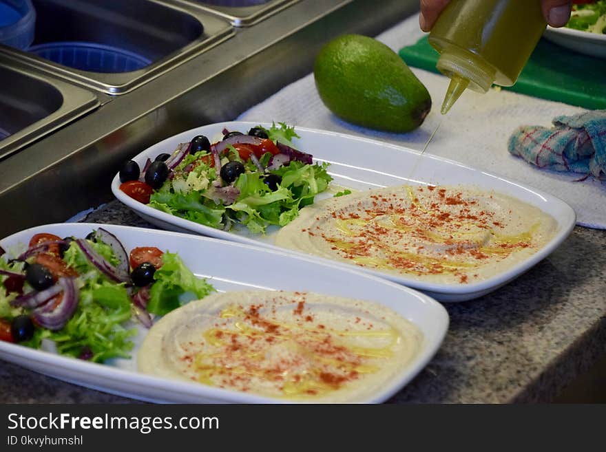 Vegetable Salad on Plates