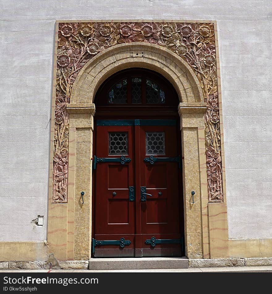 Door, Arch, Architecture, Facade