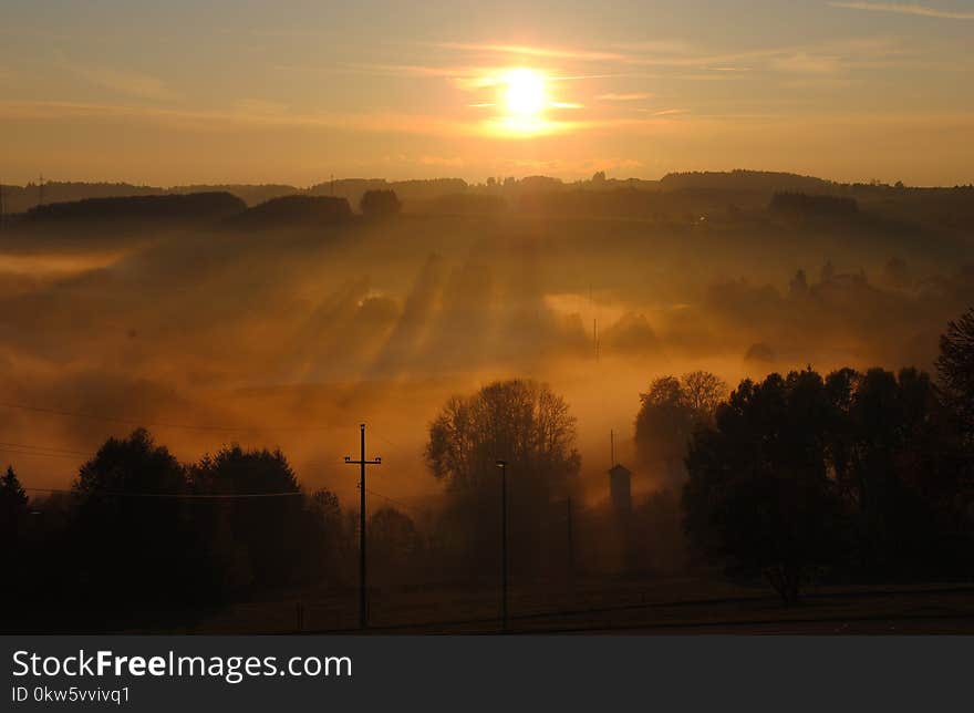 Sky, Dawn, Sunrise, Morning