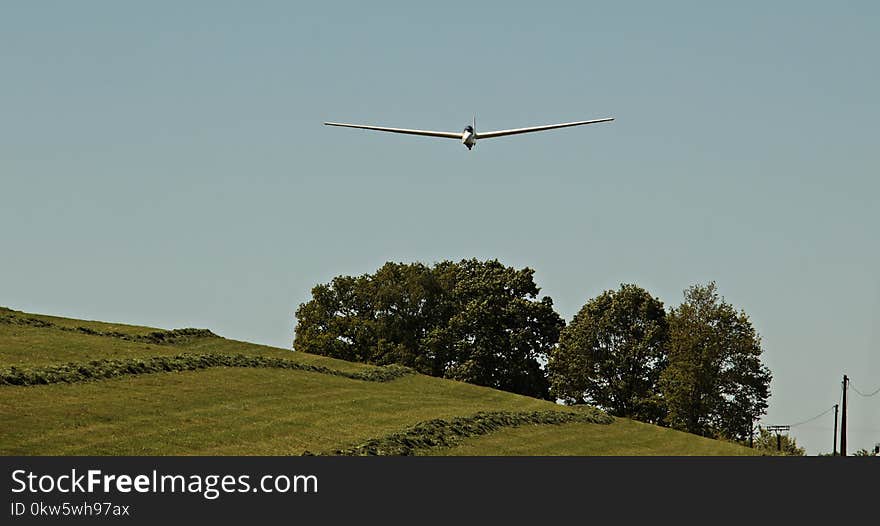 Sky, Flight, Glider, Airplane