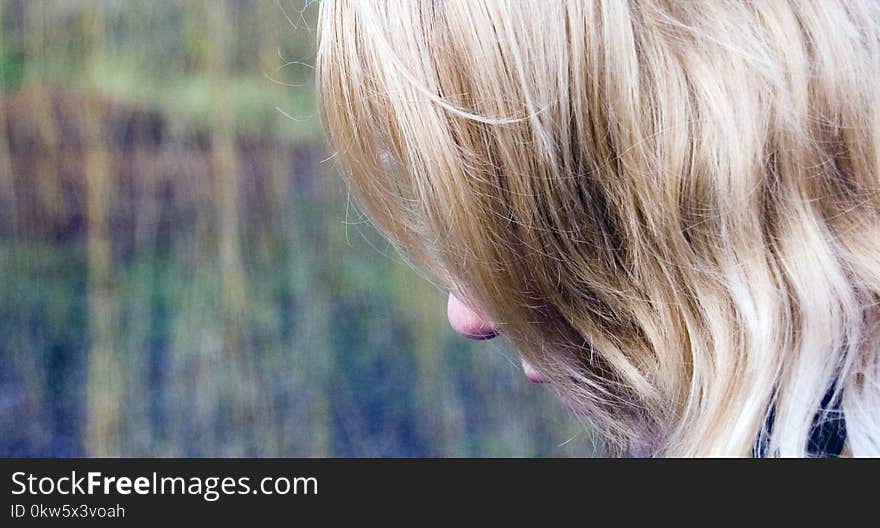 Hair, Blond, Human Hair Color, Nose