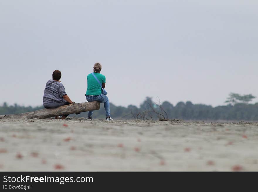 Man, Beach, Shore, Sand