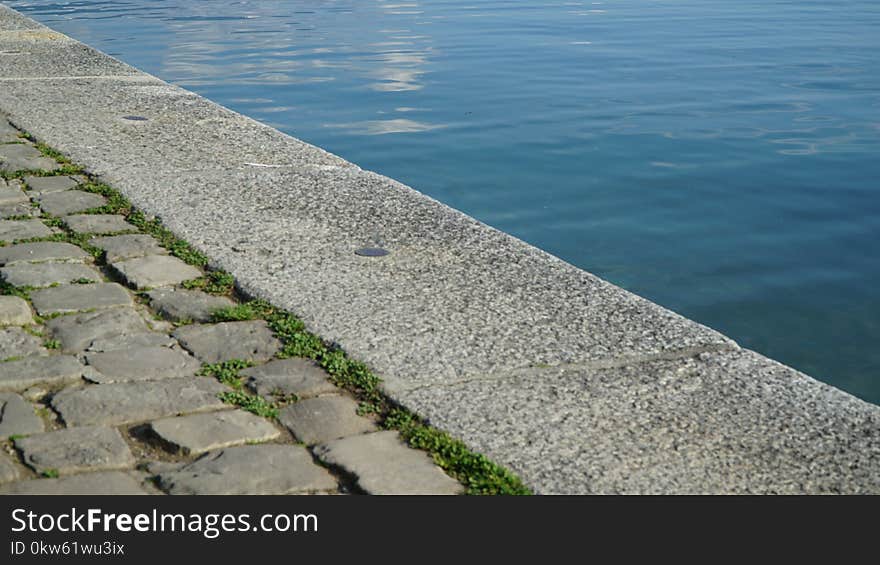 Shore, Sea, Water, Road Surface