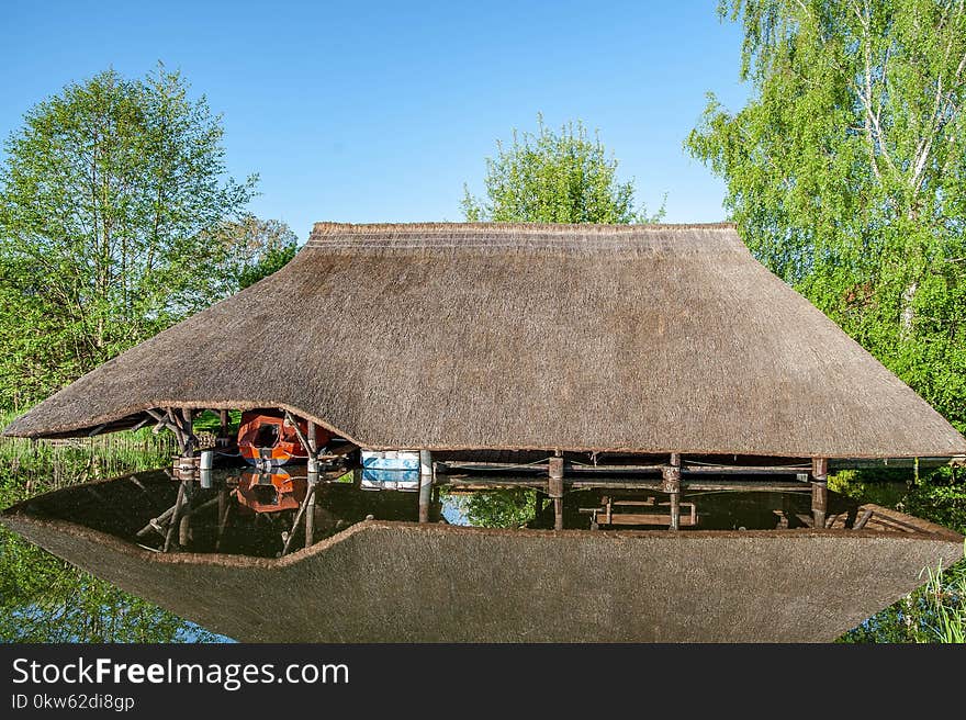 Thatching, Tree, Roof, Cottage