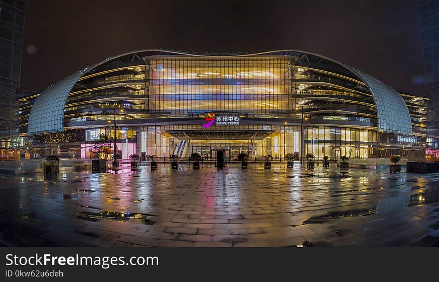 Reflection, Metropolitan Area, Landmark, Night