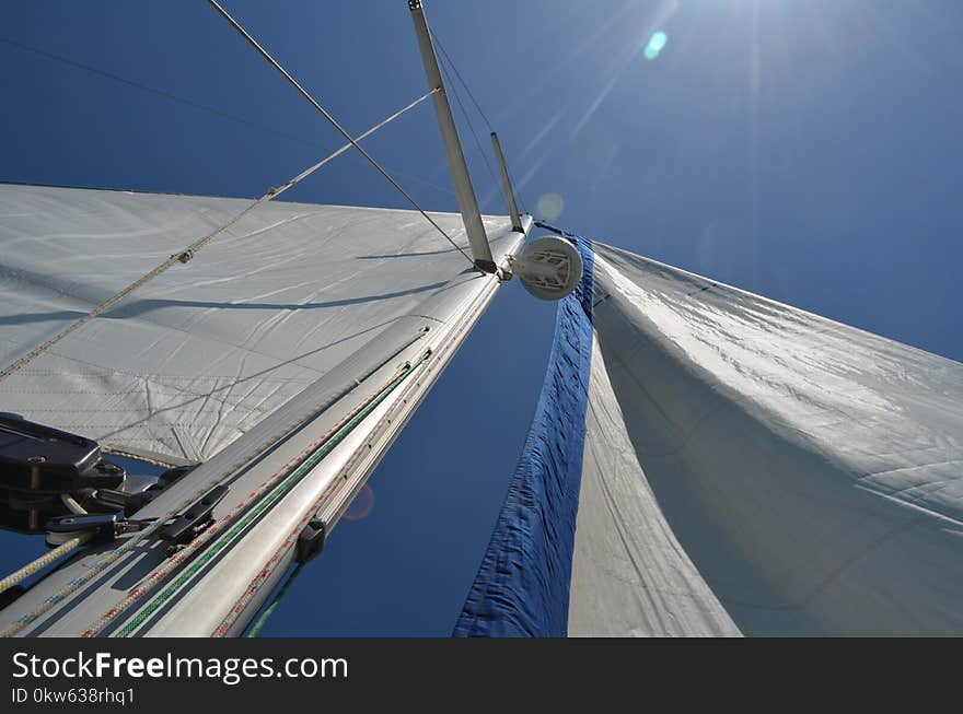 Sail, Sky, Sailing Ship, Fixed Link