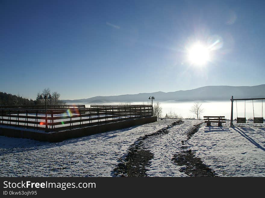 Sky, Winter, Water, Snow