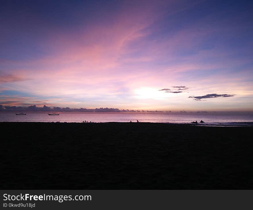 Seashore Photo during Sunset