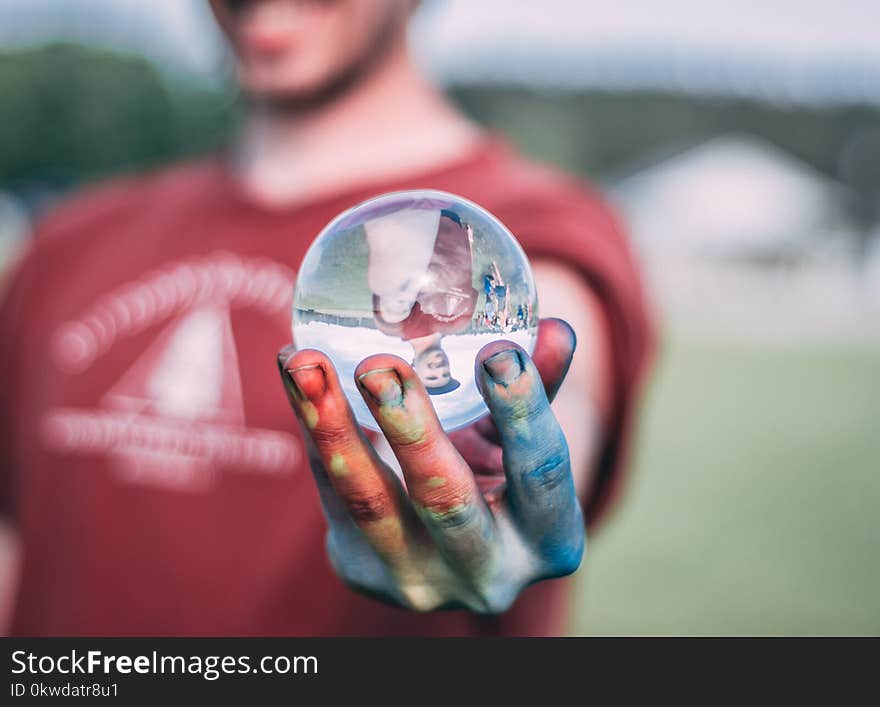 Person Wearing Water Globe