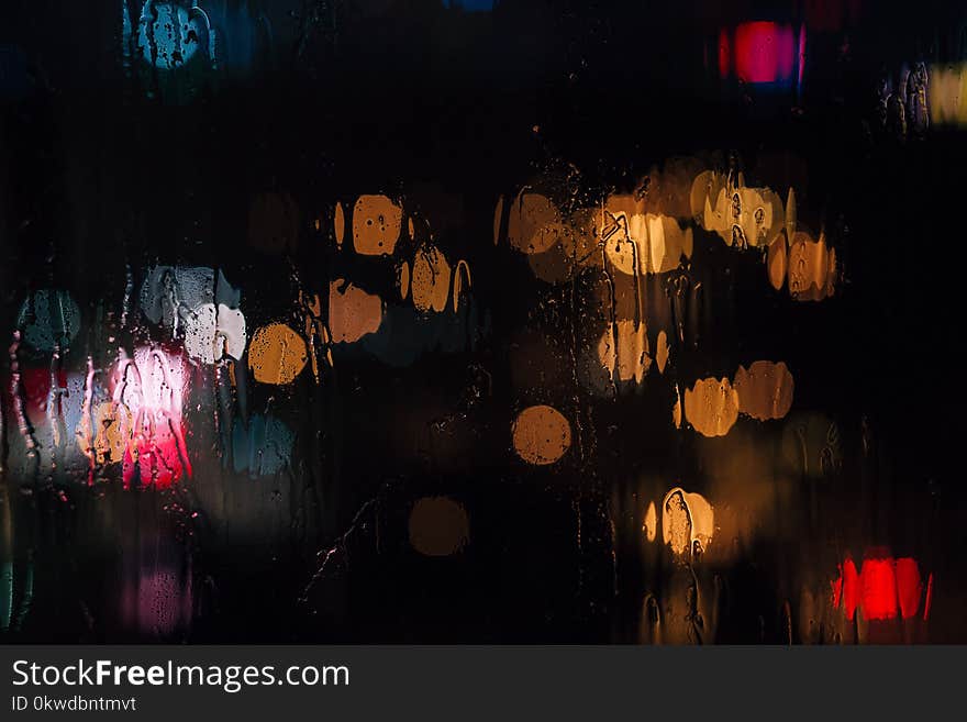 Selective Focus Photography of Wet Glass