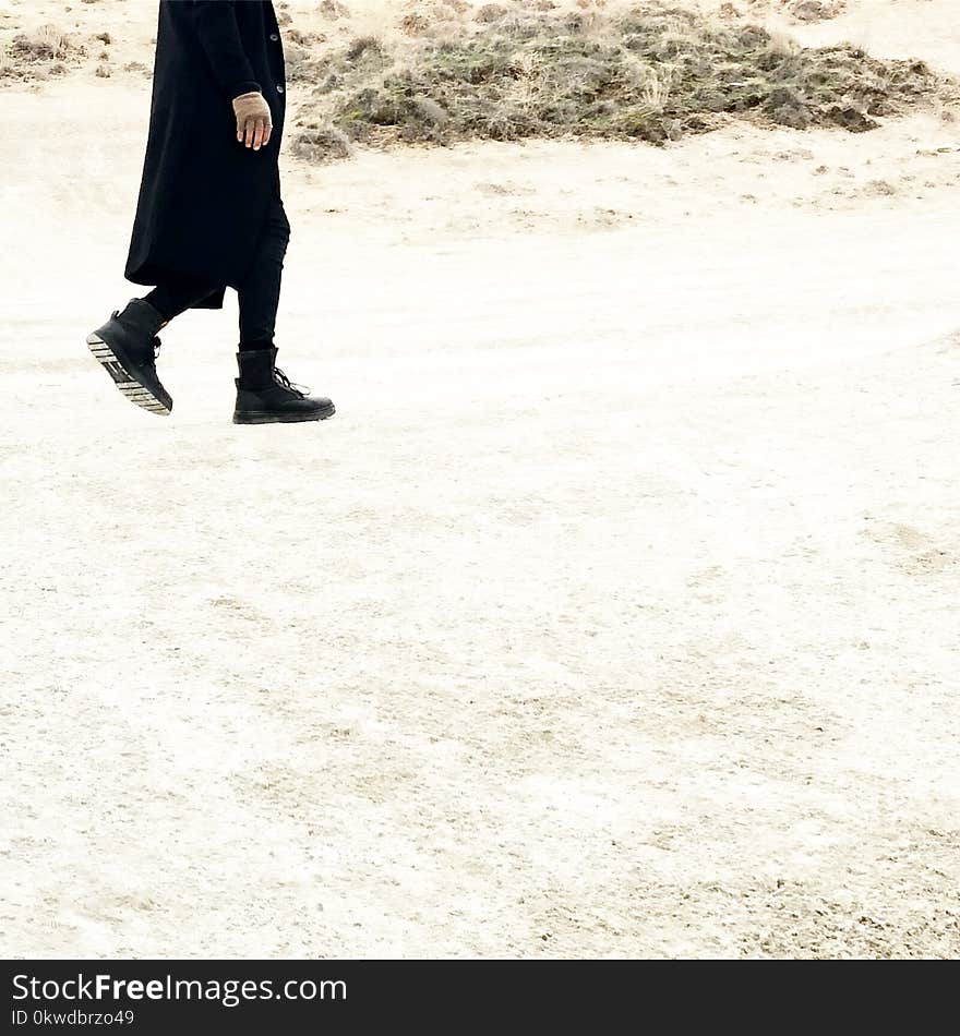 Person In Black Coat