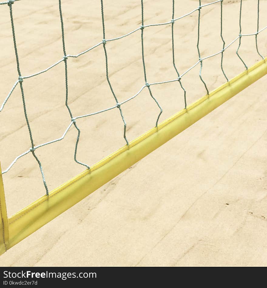 Yellow Volleyball Net