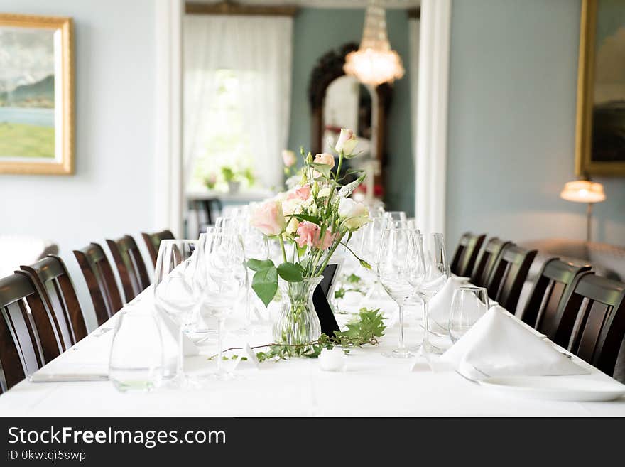 Pink And White Rose Flowers