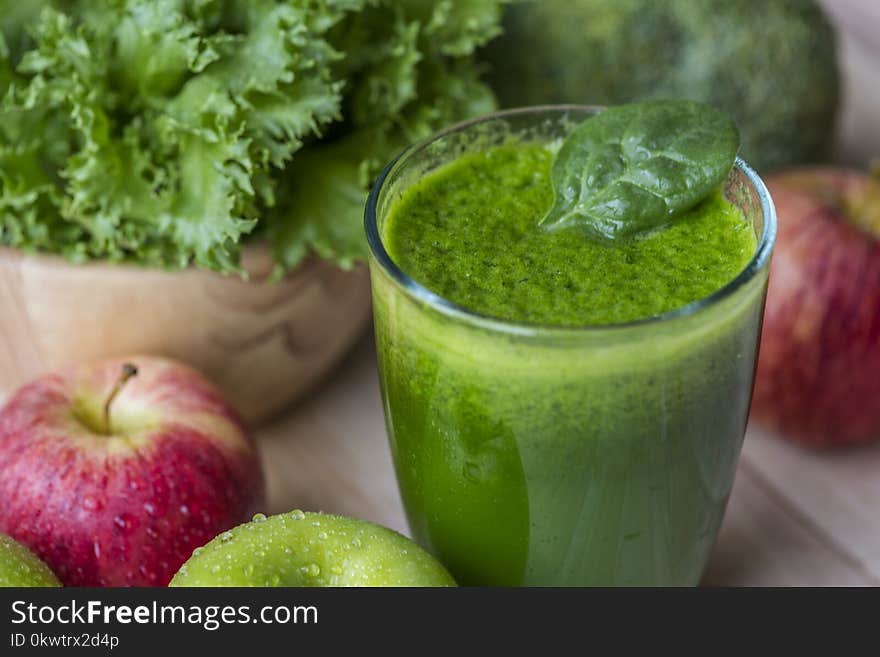 Vegetarian Juice on Table