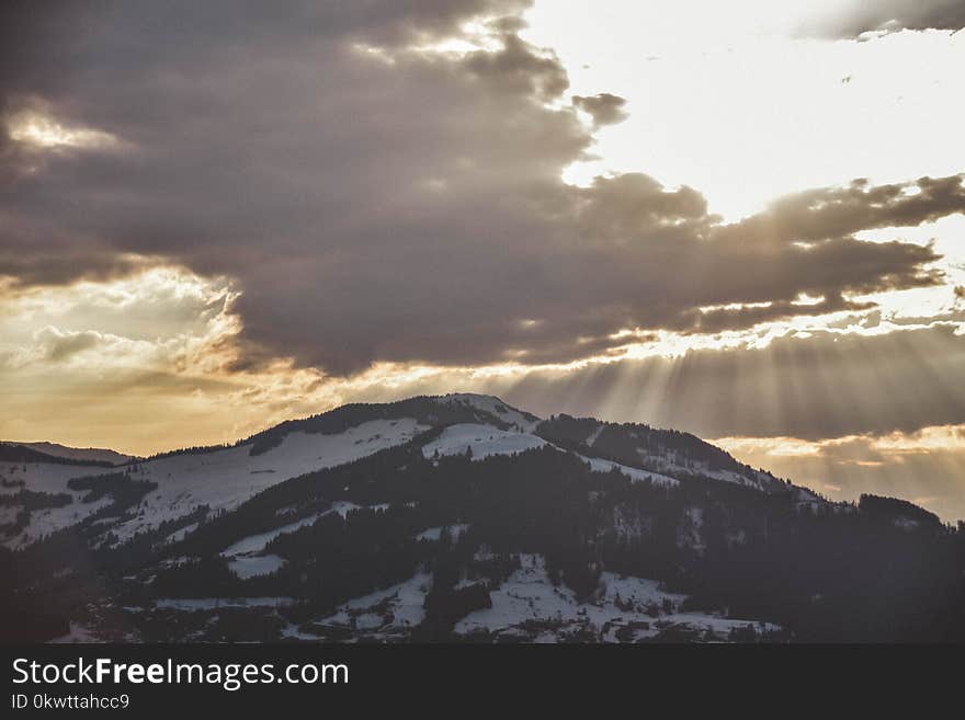 Sunrays Passing Through Clouds