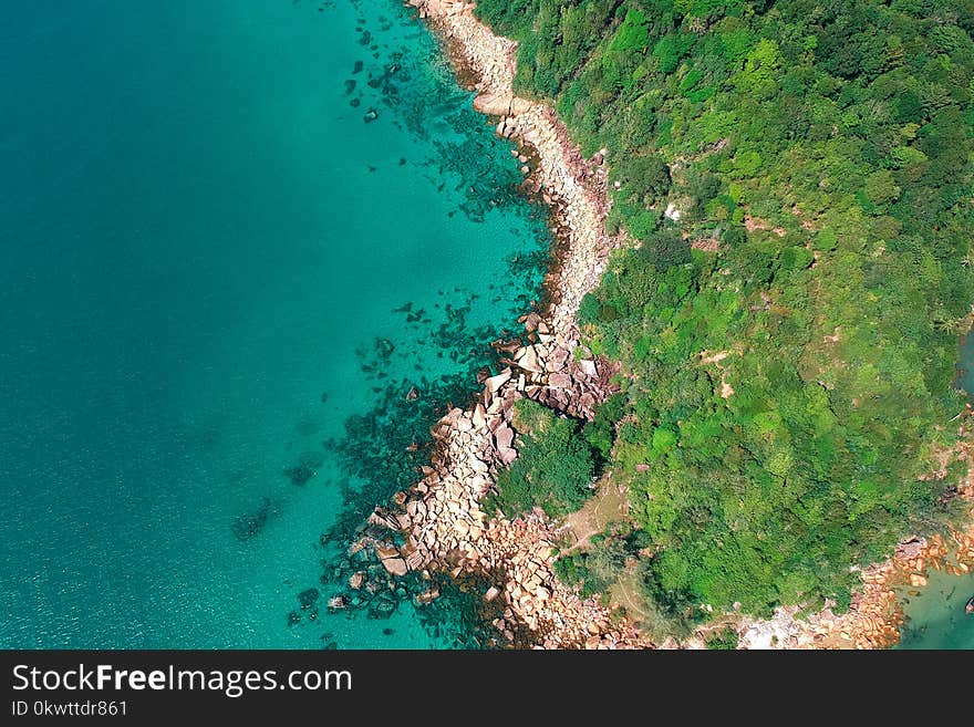 Island Surrounded With Water